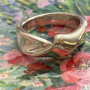 Vintage 80s .925 Silver Knot Unisex Ring Size 6.5